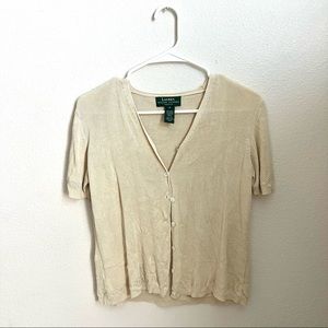 Ralph Lauren Button Up Top